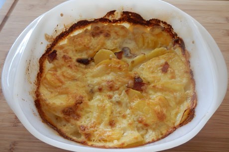 Kartoffelgratin mit Speck