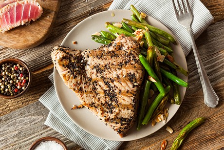 Gegrillte Thunfisch-Steaks