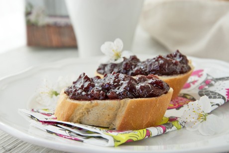 Kirsch-Rotwein-Marmelade