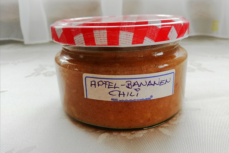 Apfel-Bananen-Chili-Marmelade
