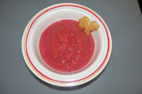 Himbeer-Apfel-Babybrei