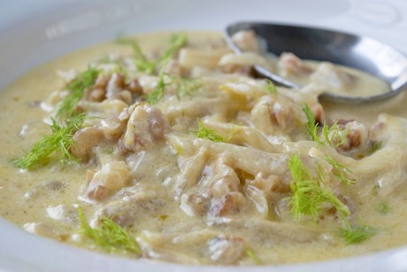 Fenchel-Kokos Gemüse mit Mandeln