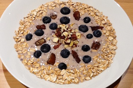 Bananen-Heidelbeer Joghurt
