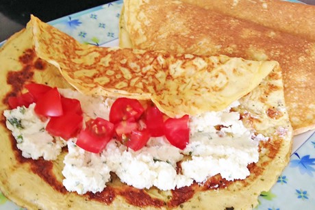 Crepes mit Feta