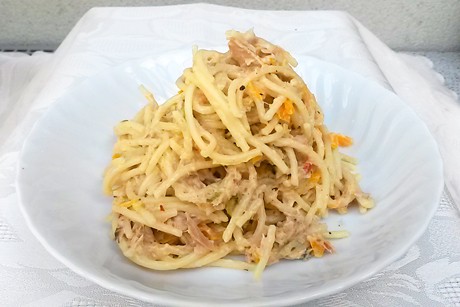 Einfache Thunfischspaghetti
