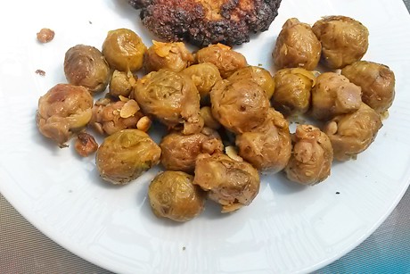 Kohlsprossen mit Knoblauch