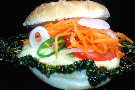 Fuxis Knusperburger - Gemüseburger mit knusprigem Kohlchips