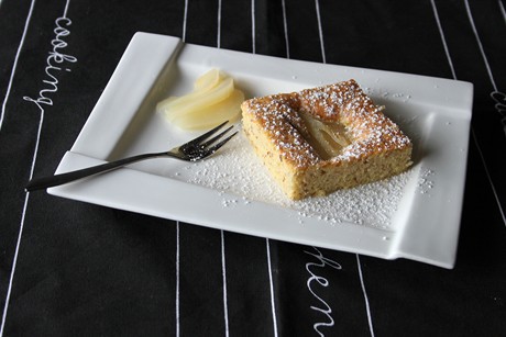 Birnen-Mandel-Blechkuchen
