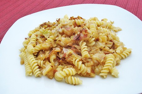 Spirelli mit Kraut