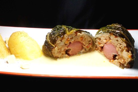 Fuxis Krautrouladen mit Würstl