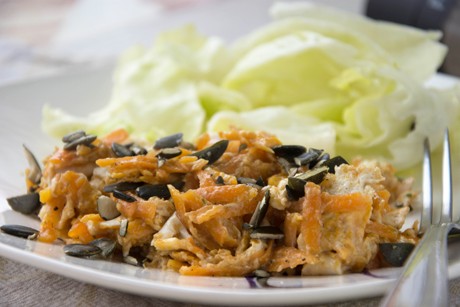 Eierspeise mit Kürbis