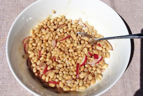 Weißer Bohnensalat