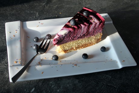 Heidelbeertorte mit Crunchy-Boden