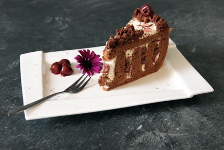 Wickeltorte Schwarzwälder Kirsch
