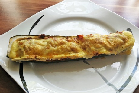 Überbackene Zucchini