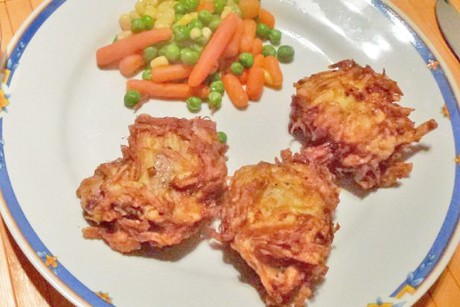 Schweinefilets in der Erdäpfelkruste
