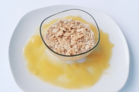 Schokocreme mit Crumble