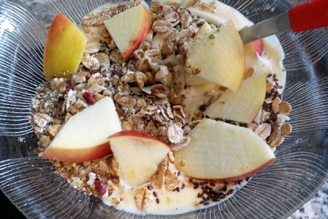 Müsli mit Fruchtjoghurt