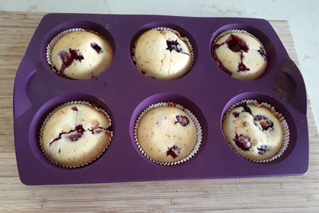 Zitronen-Waldbeeren-Muffins
