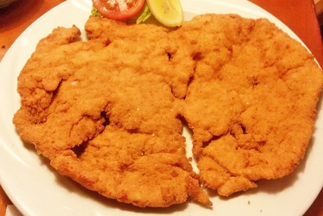 Schnitzel in Käsepanier