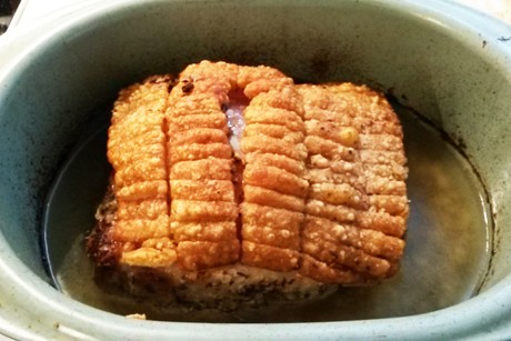 Schweinsbraten mit Schwarte