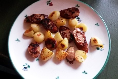 Schnelle Wurstkartoffel