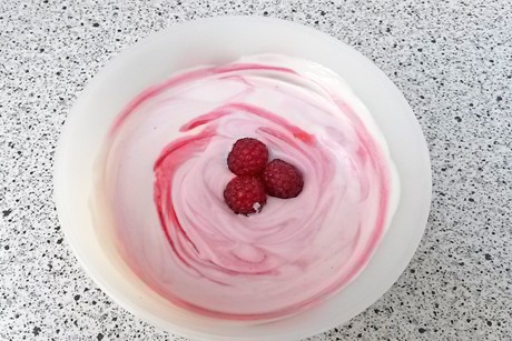Joghurt-Himbeer-Dessert