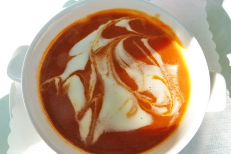 Scharfe Tomatensuppe