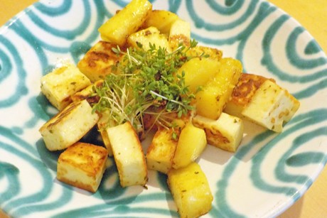 Grillkäse mit Kürbis
