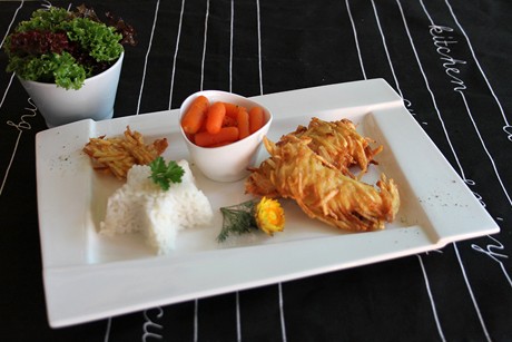 Erdäpfel-Knusperschnitzel