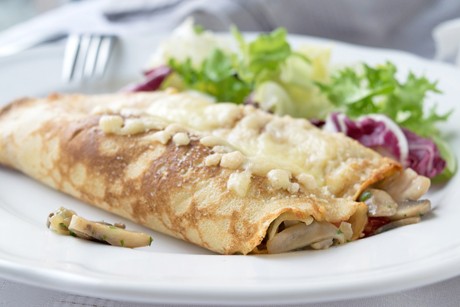 Schinken-Champignon-Palatschinken