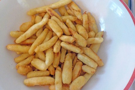 Frittierte Schnupfnudeln