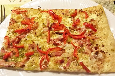 Scharfer Flammkuchen