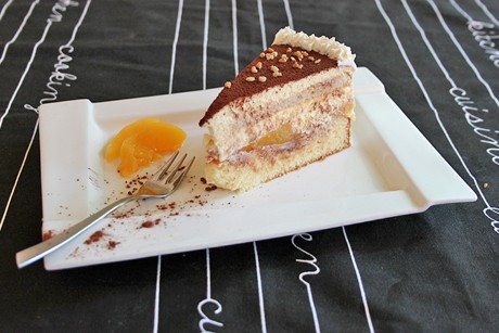 Pfirsich-Mascarino-Torte