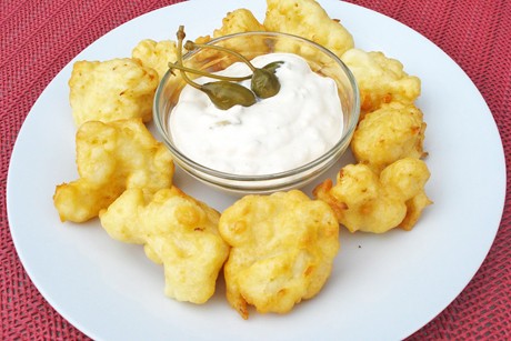 Karfiol im Backteig