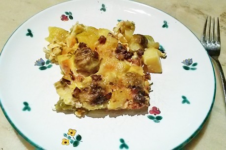 Kohlsprossenauflauf