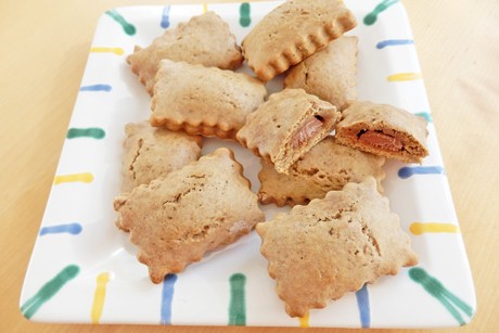 Gefüllter Schokoladenlebkuchen