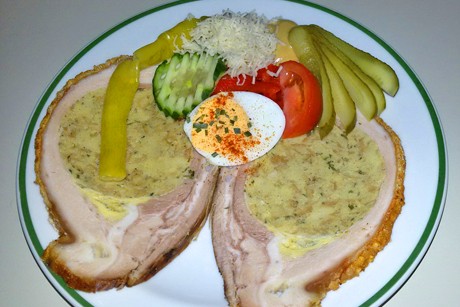 Gefüllte Schweinsbrust
