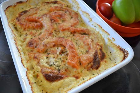 Herzhaftes Kürbisgratin