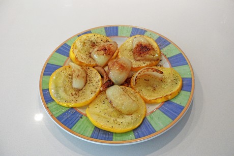 Gebratener Zucchini