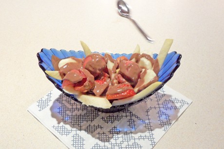 Obstsalat mit Schoko
