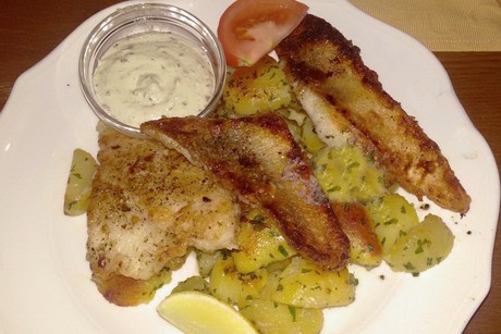Gebratene Zanderfilets