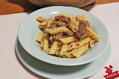Penne mit Rinderfilet