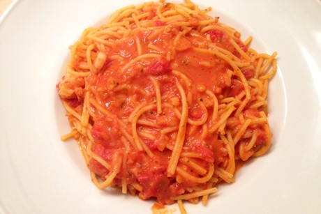 Spaghetti mit Crevetten