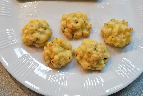 Herzoginkartoffeln mit Basilikum