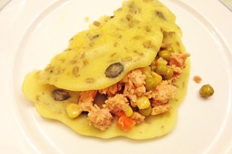 Reis-Crêpes mit Thunfisch