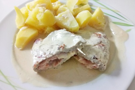 Gefülltes Naturschnitzel