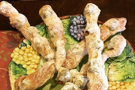 Olivenbrot am Stock