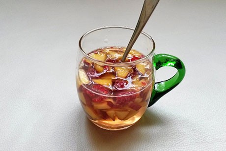 Pfirsich-Himbeerbowle