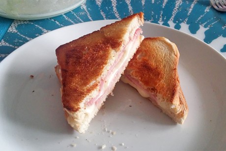 Pfannen-Toast Schinken Käse